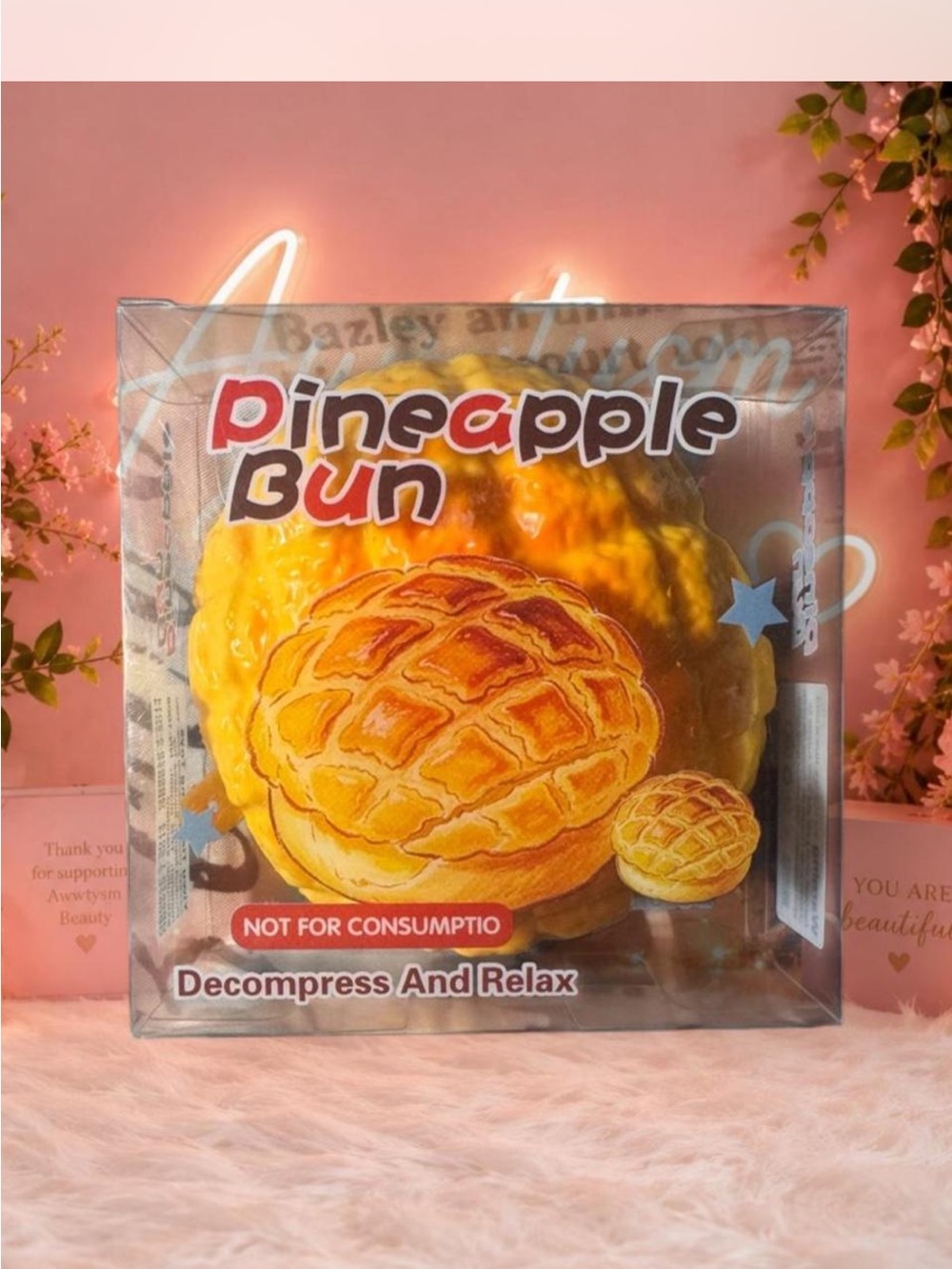 Pineapple Bun Crunchy Squishy Toy - NIB